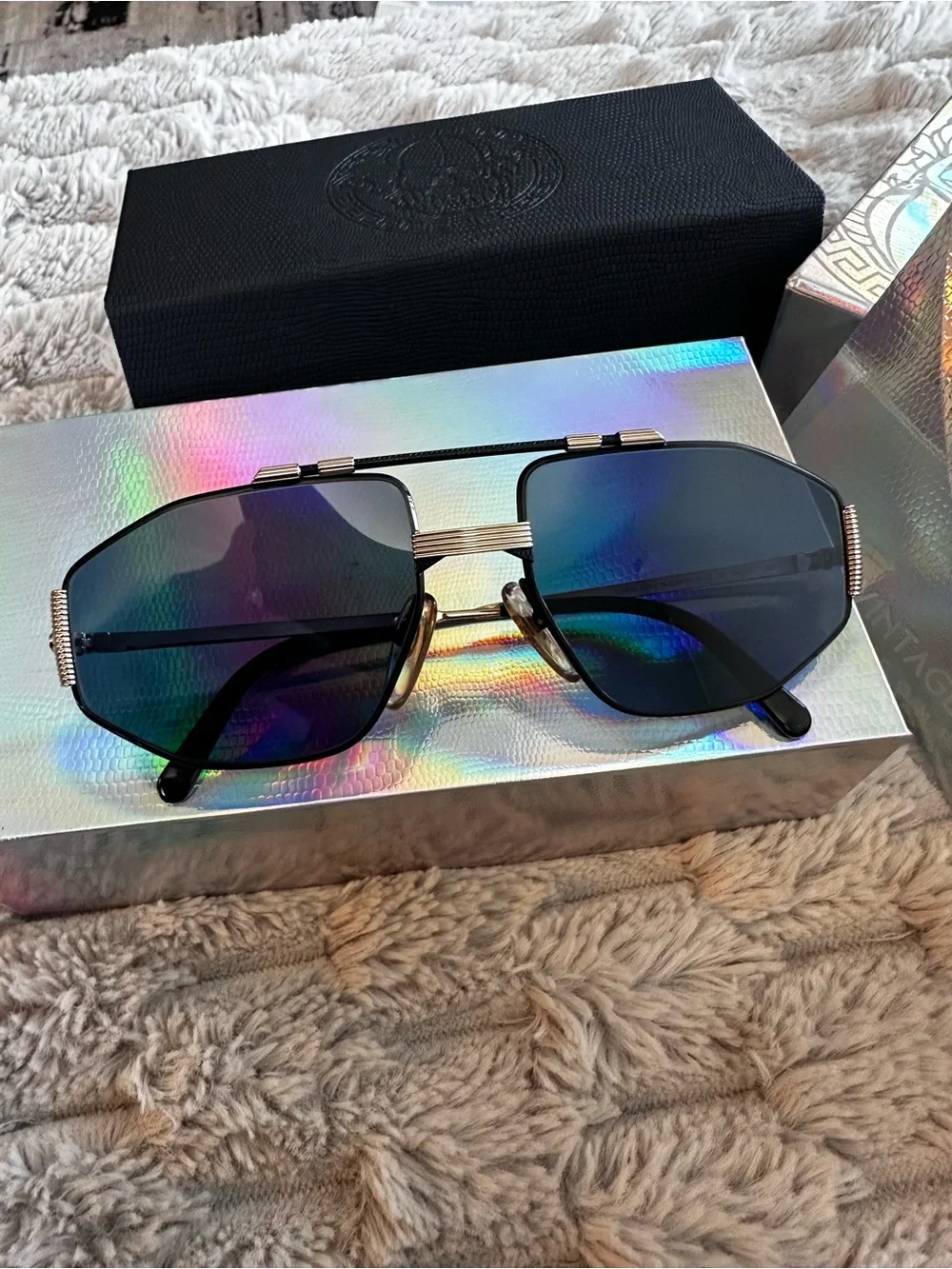 Men's Blue Christian Dior Vintage Sunglasses